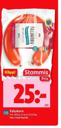 ICA Kvantum ICA Falukorv erbjuda