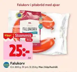 ICA Kvantum ICA Falukorv erbjuda