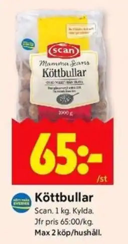 ICA Kvantum SCAN Köttbullar erbjuda