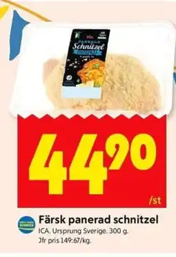 ICA Kvantum ICA Färsk panerad schnitzel erbjuda
