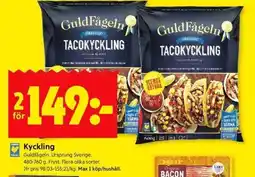 ICA Kvantum Guldfågeln Kyckling erbjuda