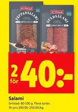 ICA Kvantum Grilstad Salami erbjuda