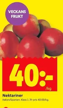 ICA Kvantum Nektariner erbjuda
