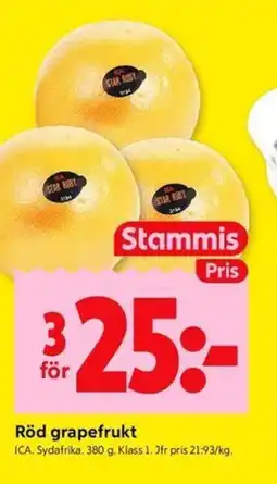 ICA Kvantum ICA Röd grapefrukt erbjuda