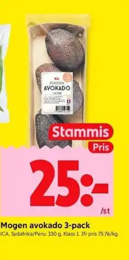 ICA Kvantum ICA Mogen avokado 3-pack erbjuda