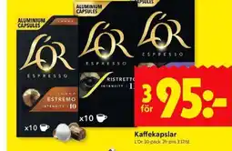 ICA Kvantum L'OR Kaffekapslar erbjuda