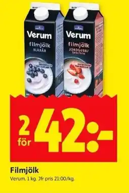 ICA Kvantum Verum Filmjölk erbjuda