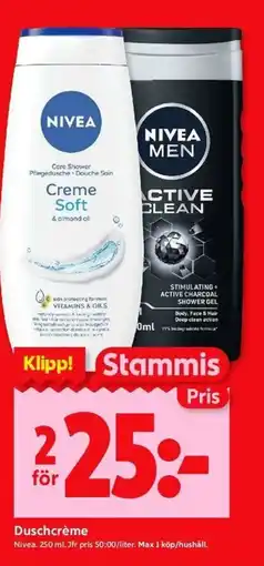 ICA Kvantum NIVEA Duschcrème erbjuda