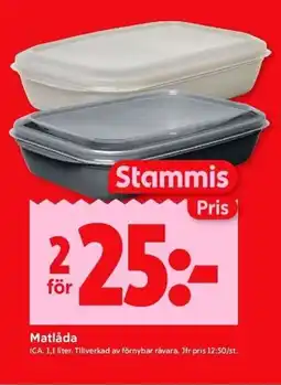 ICA Kvantum ICA Matlåda erbjuda