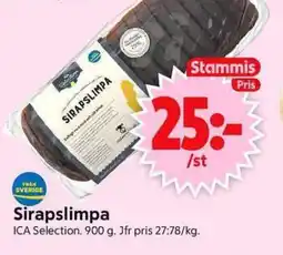 ICA Supermarket ICA Selection Sirapslimpa erbjuda