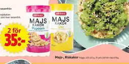 ICA Supermarket FRIGGS Majs-, Riskakor erbjuda