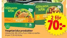 ICA Supermarket Hälsans Kök Vegetariska produkter erbjuda