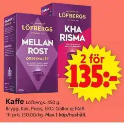 ICA Supermarket LÖFBERGS Kaffe erbjuda