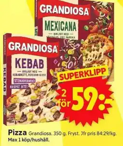 ICA Supermarket GRANDIOSA Pizza erbjuda