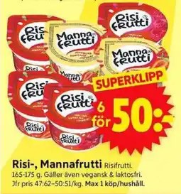 ICA Supermarket Risi-, Mannafrutti erbjuda