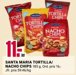 ÖoB SANTA MARIA Tortilla/ nacho chips erbjuda