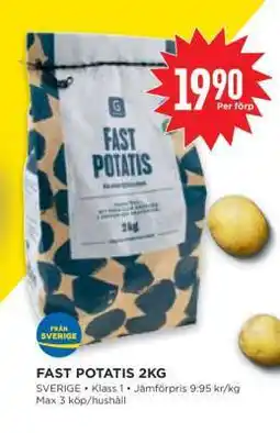 Willys FAST POTATIS 2KG erbjuda