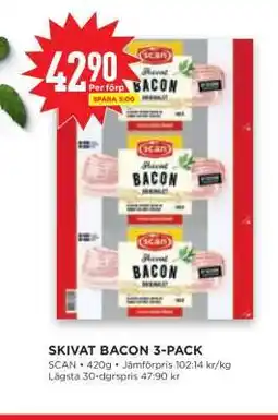 Willys SKIVAT BACON 3-PACK erbjuda
