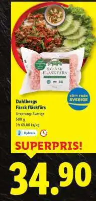 Lidl Dahlbergs Färsk fläskfärs erbjuda