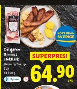 Lidl Dalsjöfors rimmat stekfläsk erbjuda