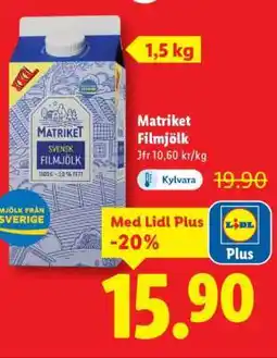 Lidl Matriket Filmjölk erbjuda