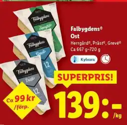 Lidl Falbygdens Ost erbjuda