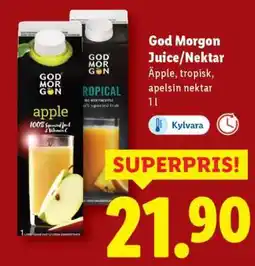 Lidl God Morgon Juice/Nektar erbjuda