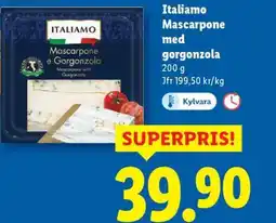 Lidl ITALIAMO Mascarpone med gorgonzola erbjuda