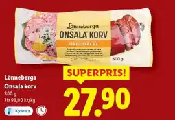 Lidl Lönneberga Onsala Korv erbjuda