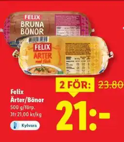 Lidl Felix Ärter/Bönor erbjuda