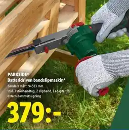 Lidl PARKSIDE Batteridriven bandslipmaskin erbjuda