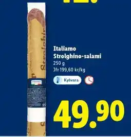 Lidl Italiamo Strolghino-salami erbjuda