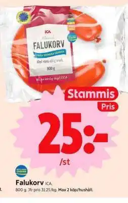 ICA Supermarket Falukorv erbjuda