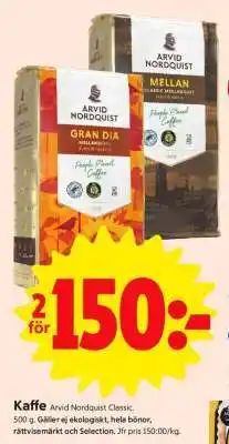 ICA Supermarket Kaffe Arvid Nordquist Classic erbjuda