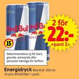 ICA Supermarket Energidryck Red Bull erbjuda
