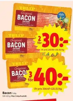 ICA Supermarket Bacon Tulip erbjuda