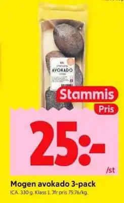 ICA Supermarket MOGEN AVOKADO 3-PACK erbjuda