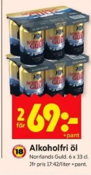 ICA Supermarket ALKOHOLFRI ÖL erbjuda