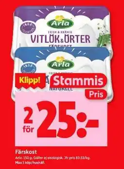 ICA Supermarket Färskost erbjuda