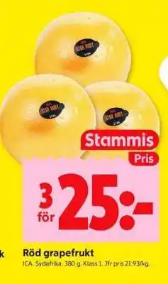 ICA Supermarket RÖD GRAPEFRUKT erbjuda