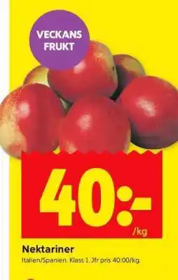 ICA Supermarket Nektariner erbjuda