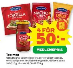 Stora Coop SANTA MARIA TEX MEX erbjuda
