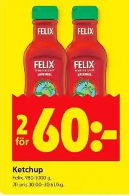 ICA Supermarket Ketchup erbjuda