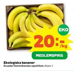 Stora Coop Ekologiska Bananer erbjuda