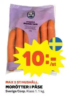 Stora Coop MORÖTTER I PÅSE erbjuda