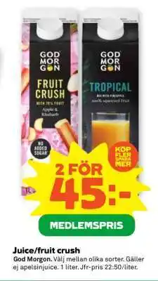 Stora Coop Juice/fruit crush erbjuda