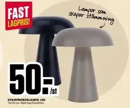 ÖoB Svampbordslampa Led erbjuda