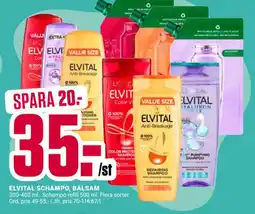 ÖoB Elvital schampo, balsam erbjuda