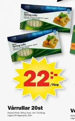 Pekås Vårrullar 20st, SEK 22 erbjuda