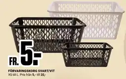 ÖoB Förvaringskorg svart/vit erbjuda